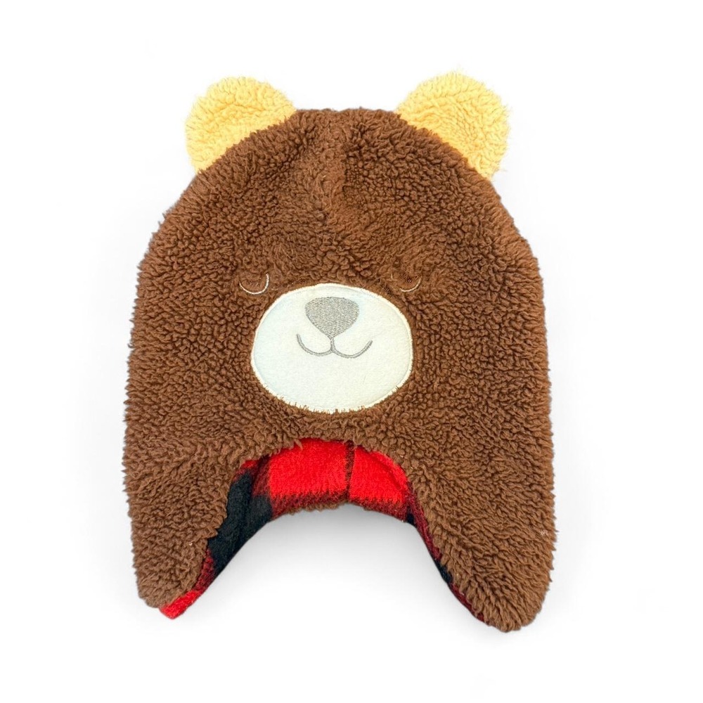 Addie and Tate bear fleece hat for toddler